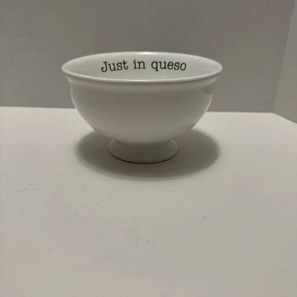 Mud Pie Just in Queso Mexican Dip Bowl Home Circa Collection